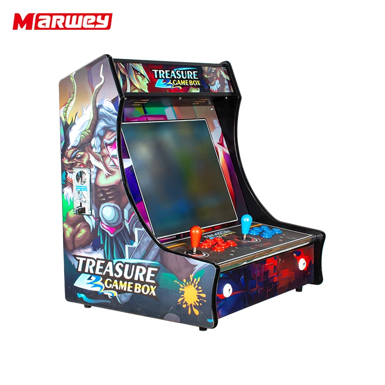 Wholesale Cheap Mini Bartop Retro Arcade Cabinet Coin Operated Fighting Video Game 19inch Tabletop Game Machine Manufacturer