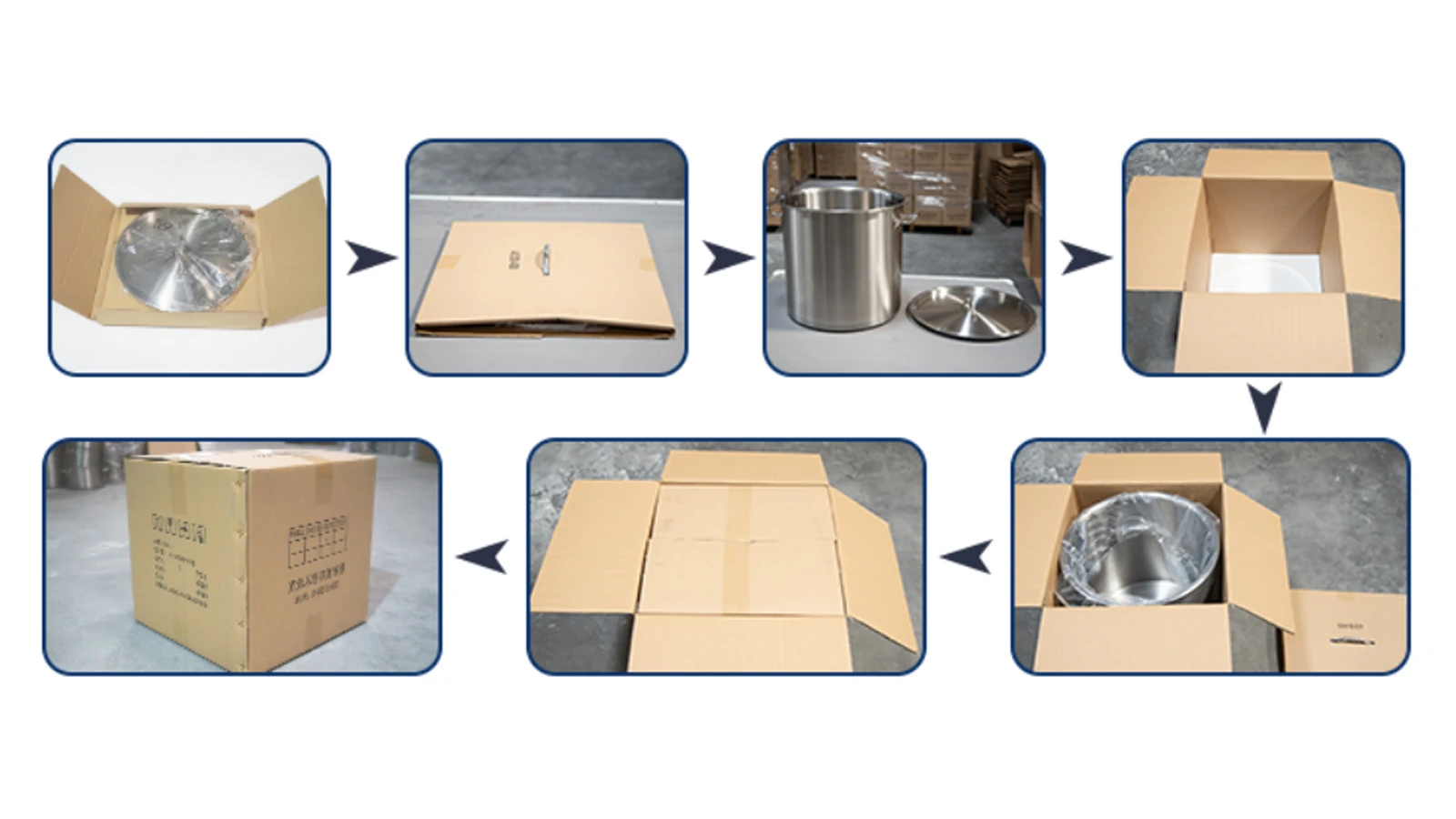 6L 6.40QT Stainless Steel with Cover Three Ply Bottom Stock Pot Cookware