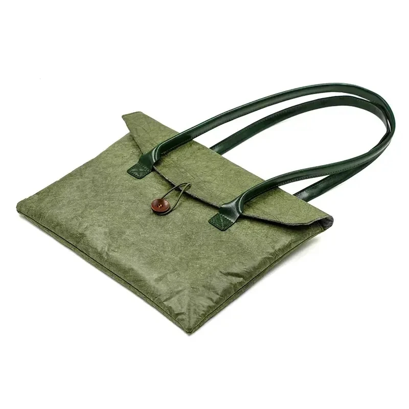 Custom Recycled Eco Reusable 1070d 13 14 15.4 16 Inch Washed Paper Dupont Tyvek Laptop Bag for MacBook Air Pro Notebook