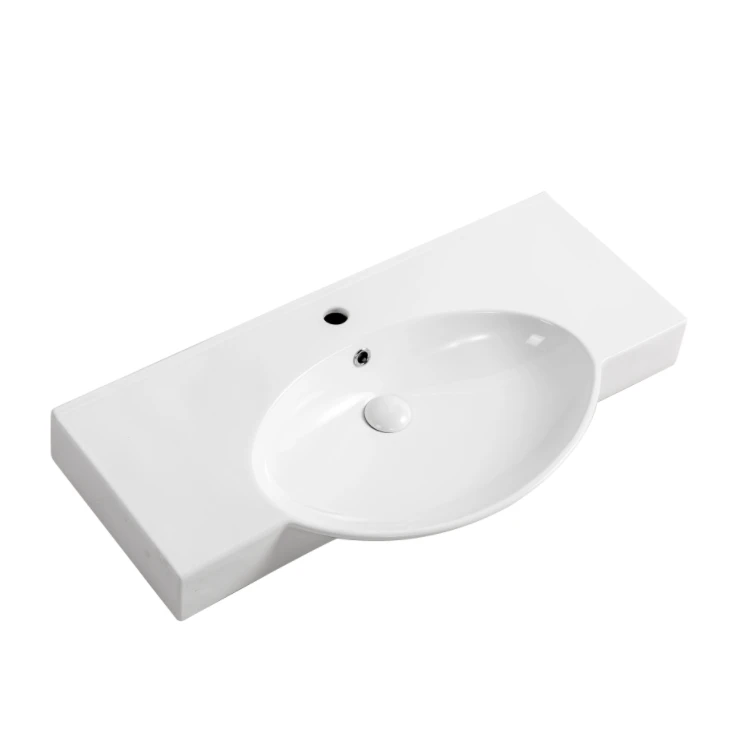 Luxury Hotel Ceramic Bathroom Wash Basin Ceramic European Modern Sink Hand Wash Basin Bathroom Cabinet