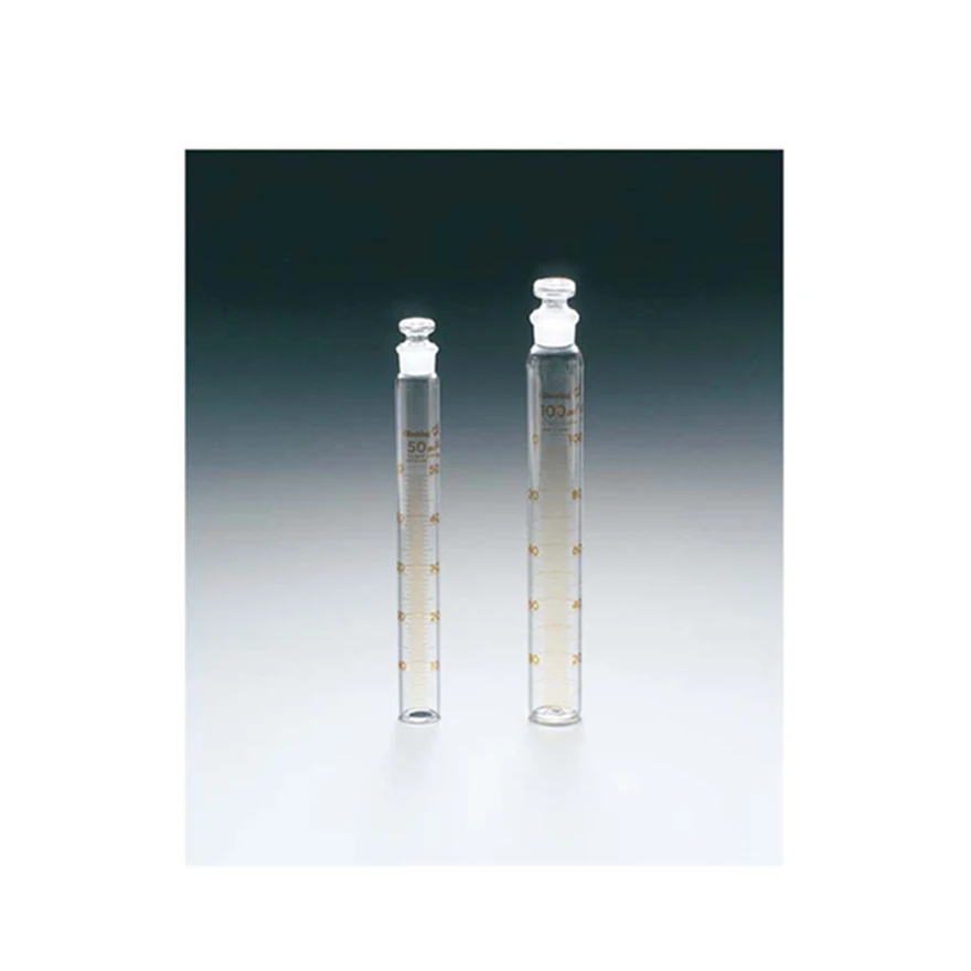 Heat-resistant OEM 50ml 100ml glass cylinders graduated with tap