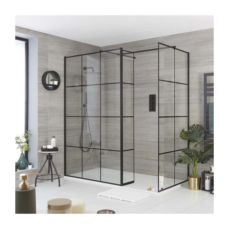 Настраиваемый раздвижной гостиничный набор для ванной комнаты душевой роскошный стеклянный прямоугольный душ закаленное стекло Душ