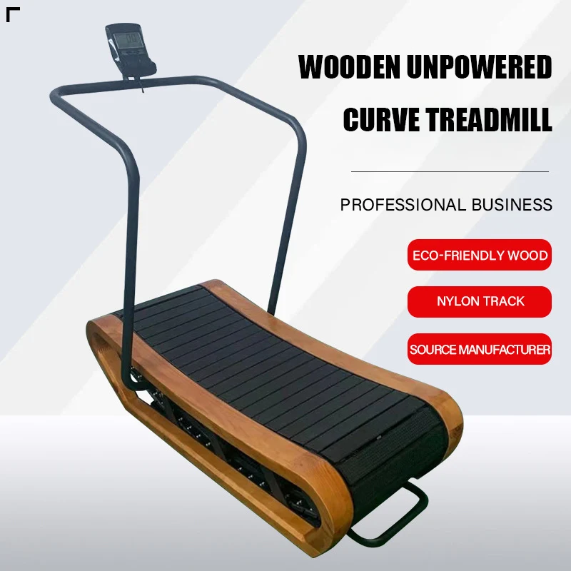 air runner Non-Motorized unpowered woodway curved treadmill with fast speed treadmills for sport