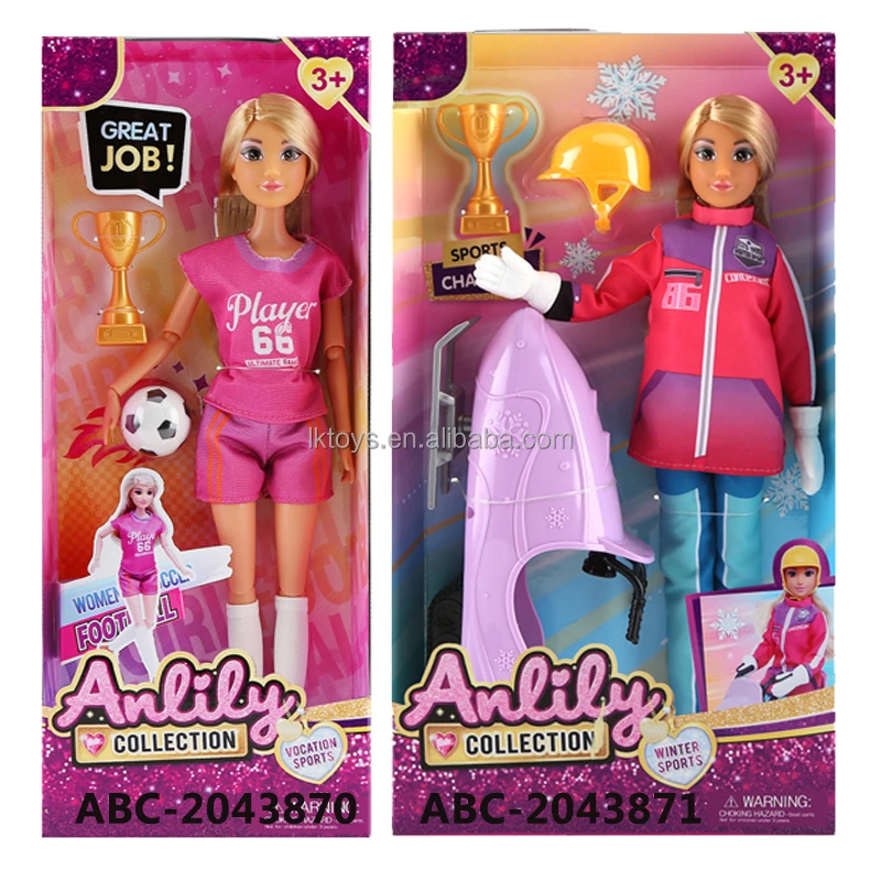 Lucky Toys 11.5 Full-Body Doll Brown Skin Doll  with Accessories Factory Wholesale Dress Up Doll Toy