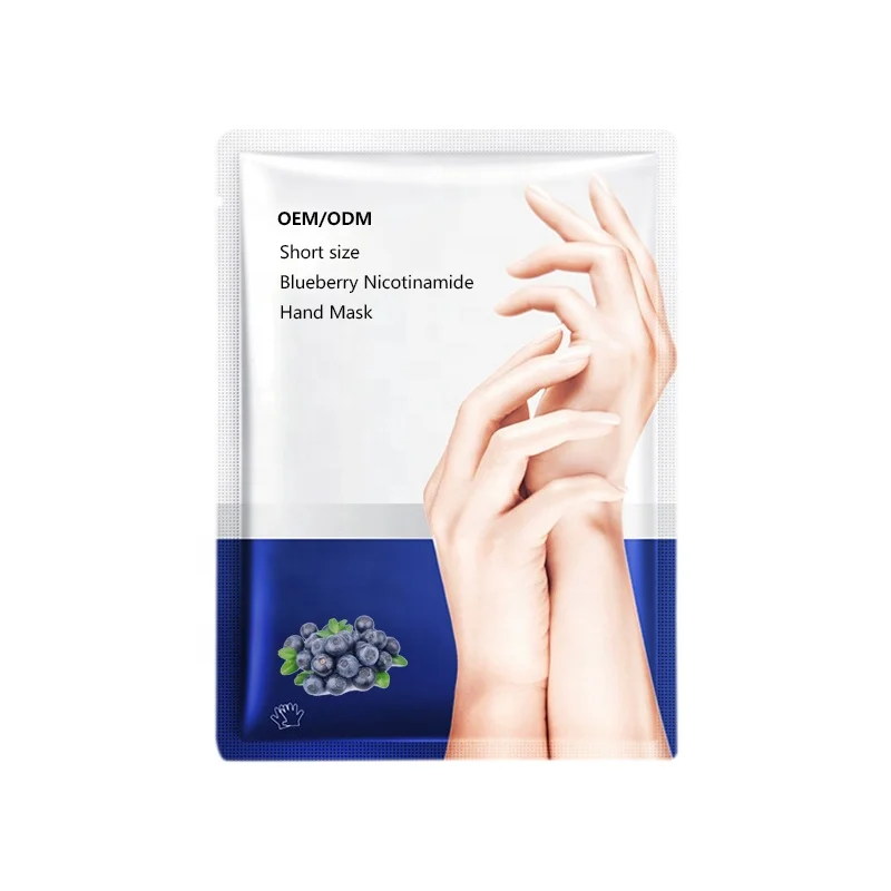 OEM/ODM Blueberry Nicotinamide Moisturizing and Whitening Hand Mask For Female Hand Skin treatment