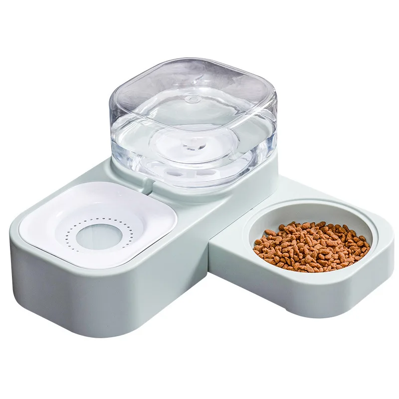 2 in 1 Automatic Pet Feeder Multifunctional Dog Cat Water Drinking Fountain Water Drinker Dispenser