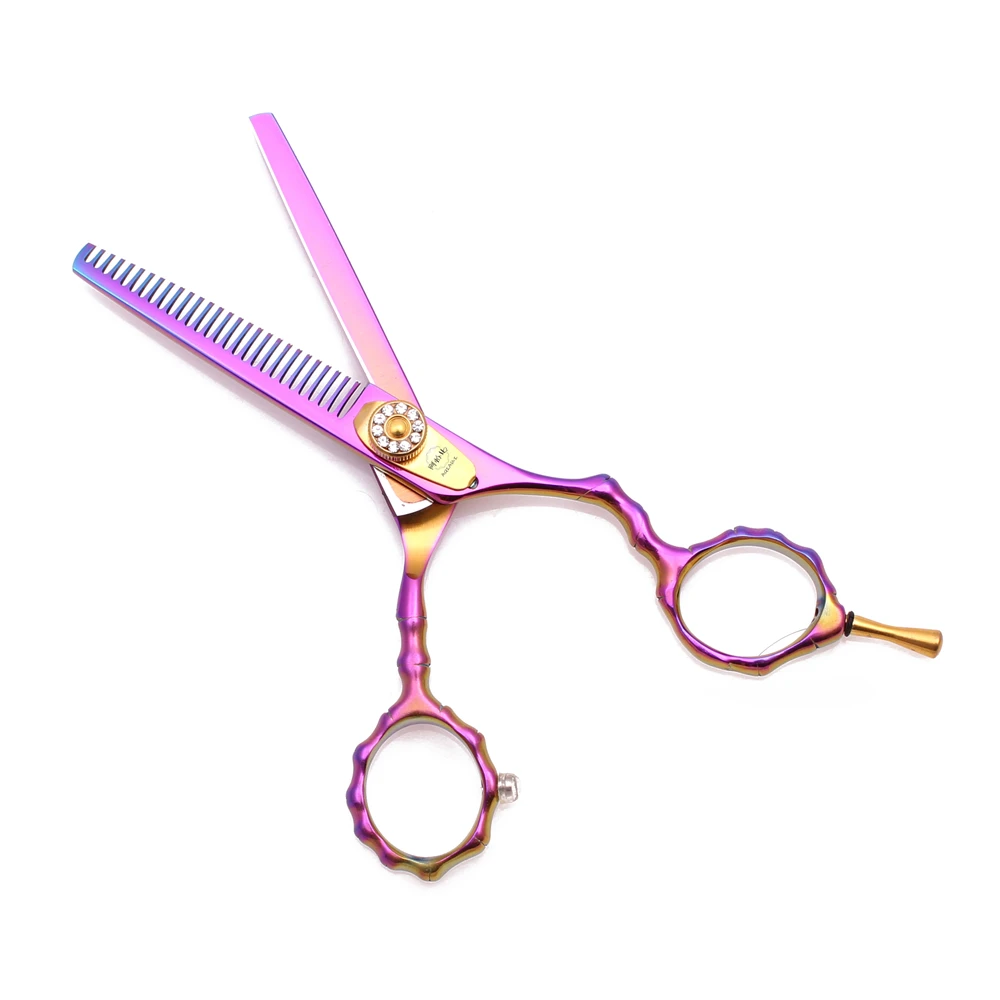 Ножницы для стрижки волос AQIABI JP, 5,5 дюйма, стальные ножницы для волос, парикмахерские ножницы, филировочные ножницы с черной бамбуковой ручкой A9010