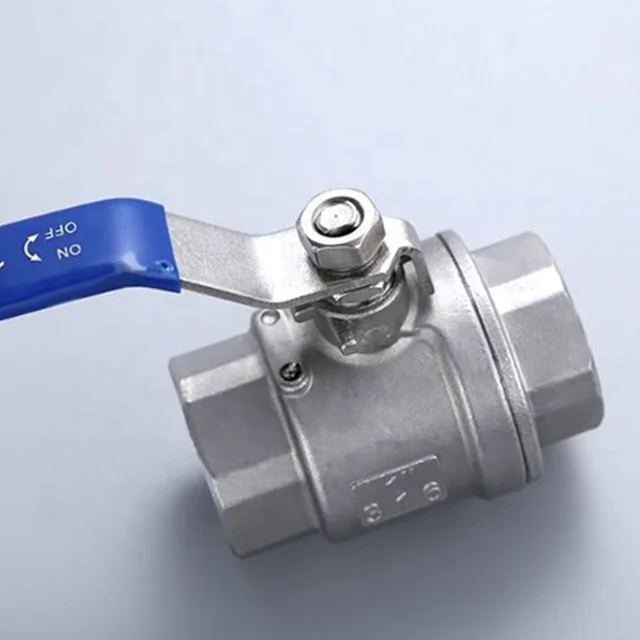 3/8 Inch Water Valve with Blue Stainless Steel Ball Valve/ Ball Valve Stainless Steel