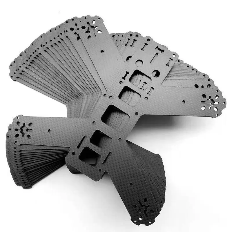Custom 3K Twill Carbon Fiber Sheet CNC Processing Custom Laser Cutting Composite Carbon Fiber Products