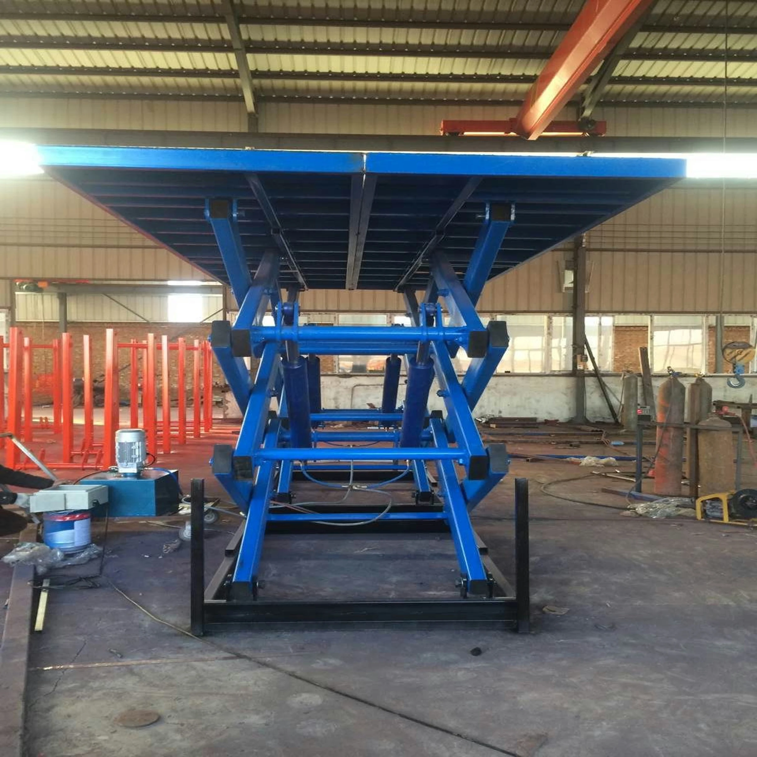 warehouse cargo lift hydraulic electric lift platform for construction equipment