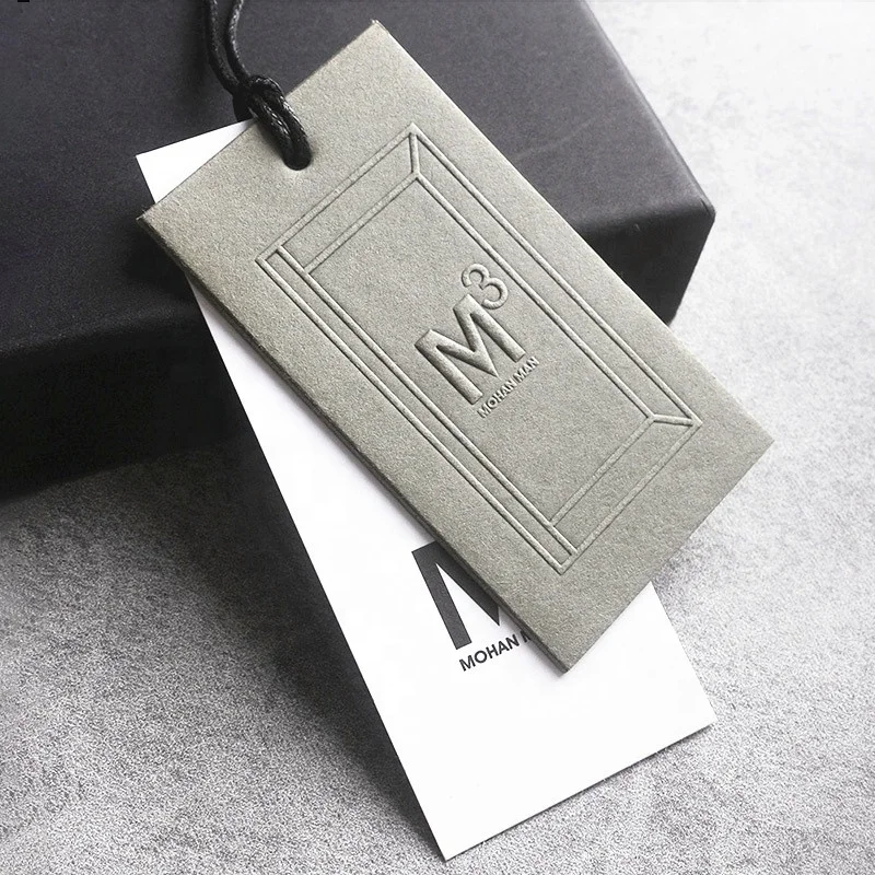 China Factory clothing accessories Direct Price  high quality clothing hang tag custom logo garment hang tag for clothes