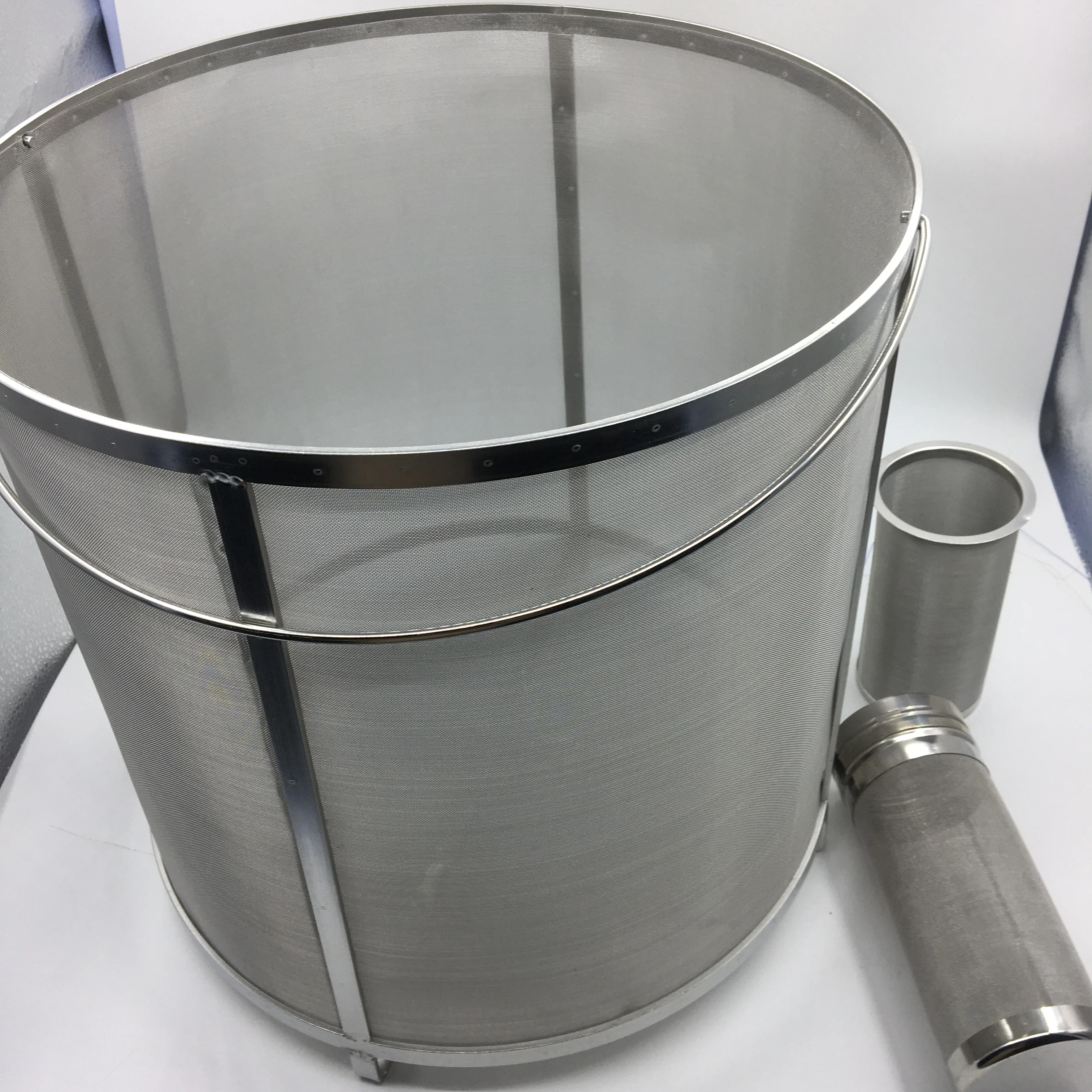 Beer Dry Hops Filter Brewing Hopper Spider Strainer 300 Micron Mesh Barrel Brewing Grain Basket Strainer For Homebrew