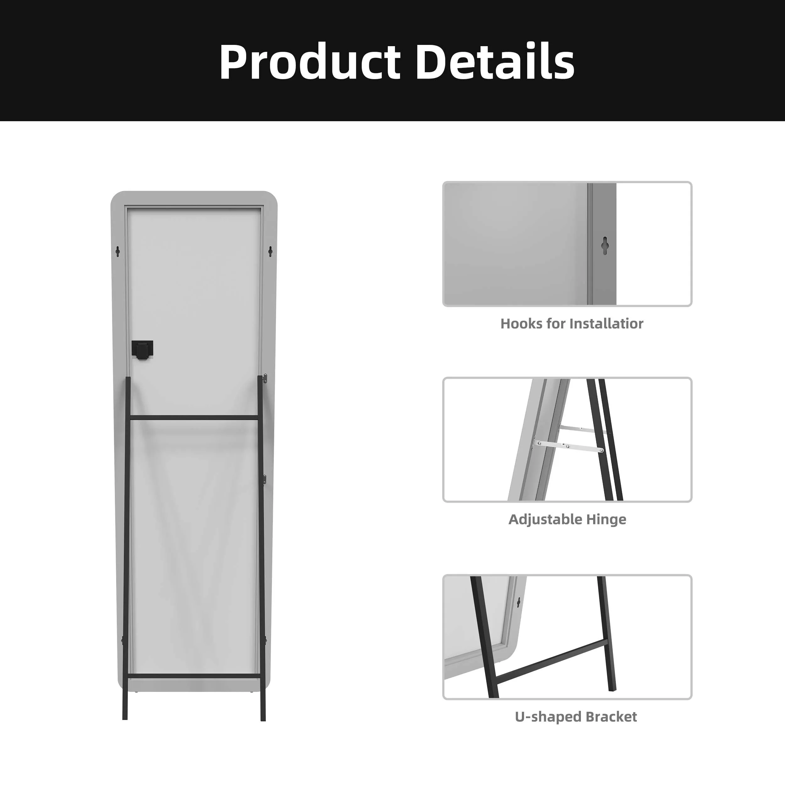 Modern Supplier Custom Wall Hair Salon Large Size Adjustable Body Led Dressing With Light Full Length Floor Decorative Mirror