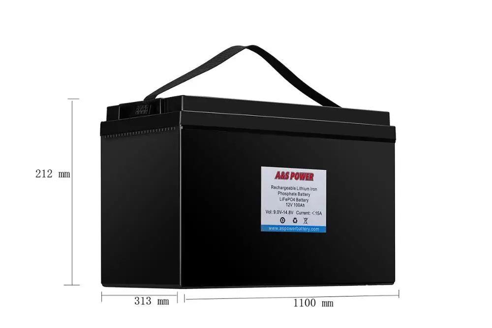 Best Quality 12V 100 Ah 200Ah LiFePO4 Cell Lithium Ion Solar Battery Deep Cycle With BMS