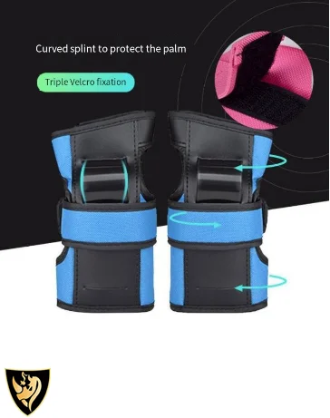 New roller skating 6-piece set, suitable for children and adults sports skateboard knee, wrist and elbow protection