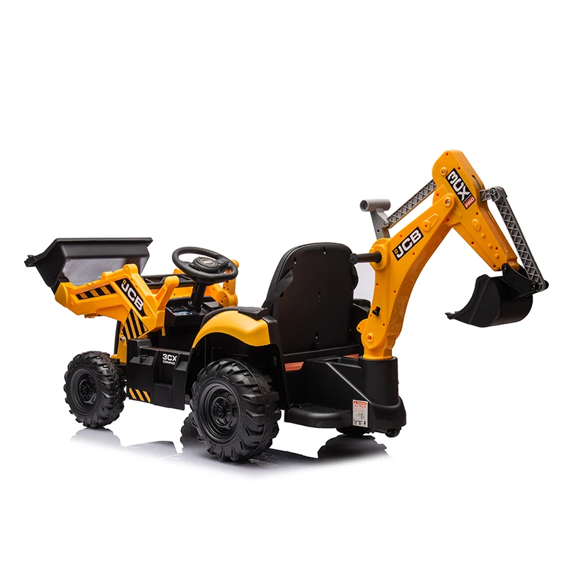 Licensed JCB Kids Electric Excavator Forklift Children 12V Electric Toy Car Battery Operated Kids Ride on Excavator Toy Car