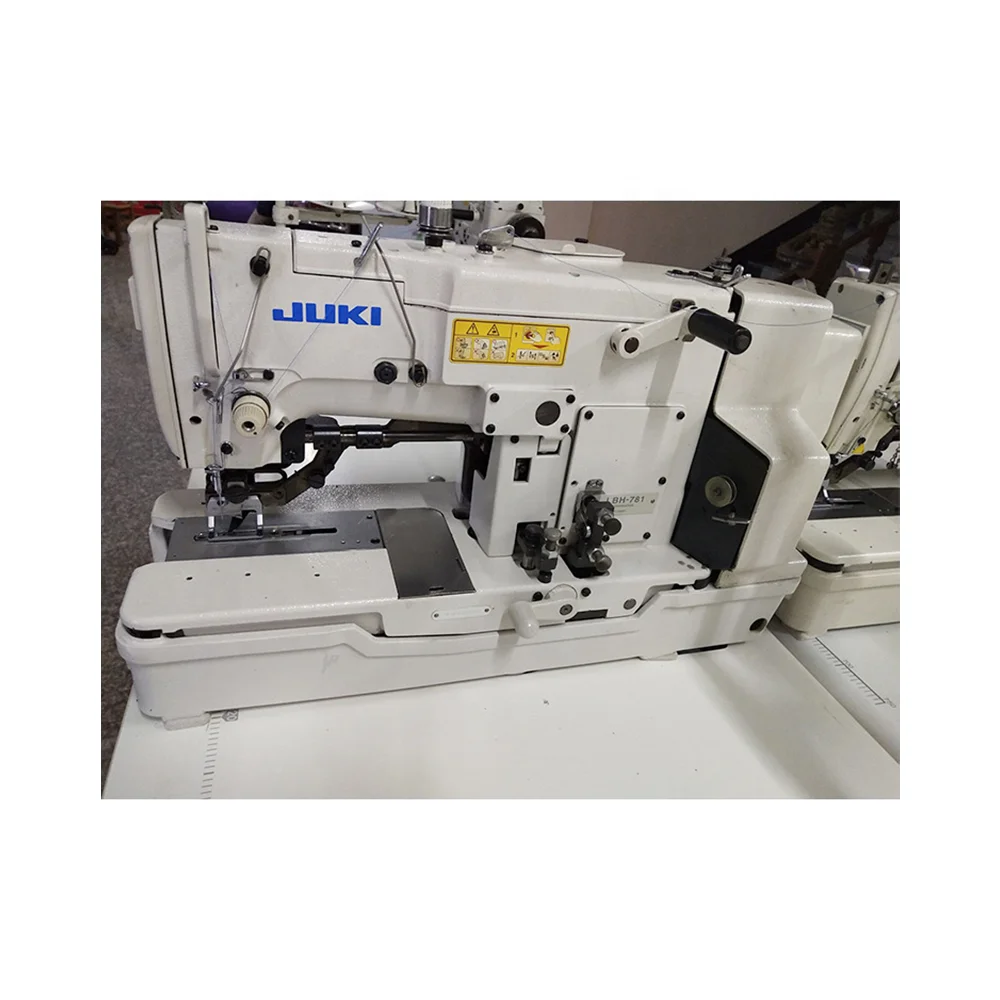 Used jukis 781 Electronic Direct Drive Lockstitch Button Holer For Knit Applications Industrial Sewing & Embroidery Machine