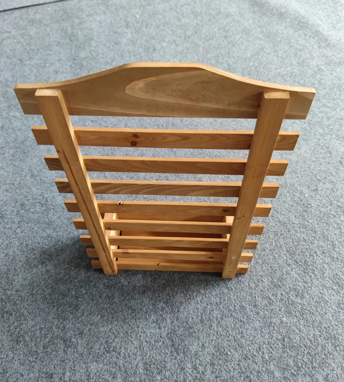 Creative balcony wall hanging flower rack jewelry hanging wall solid wood flower pot shelf hanging wall windowsill shelf