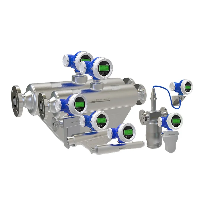 Coriolis mass flow meter with U shape sensor customized RKS manufacturer integrated