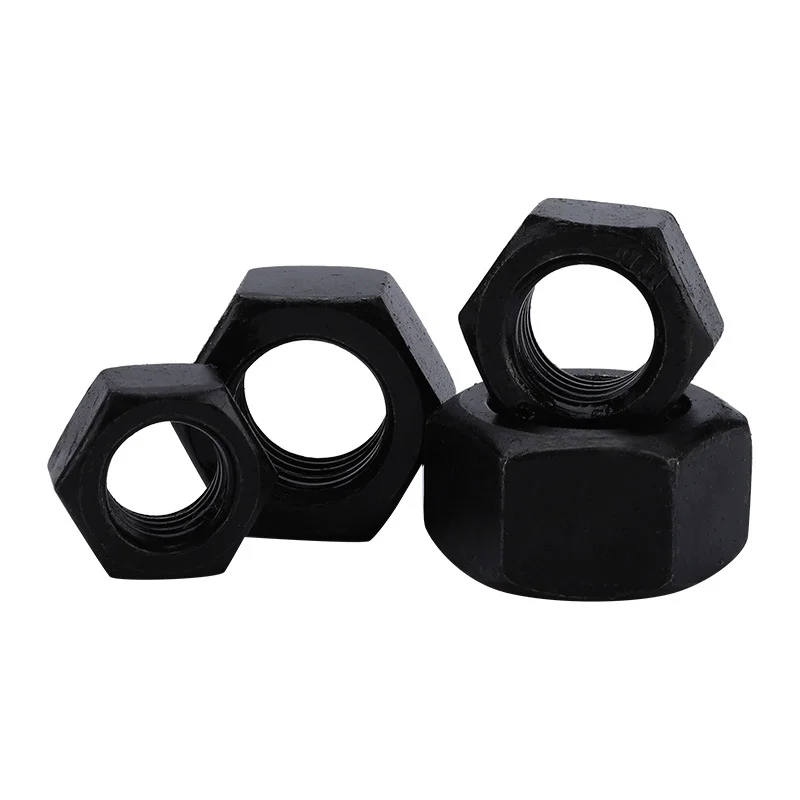 Grade4/8/10 High Quality Hexagon Nuts Black Oxide Din934 Gb6170 Factory Direct Sale Polished Zinc Made Steel Stainless Steel