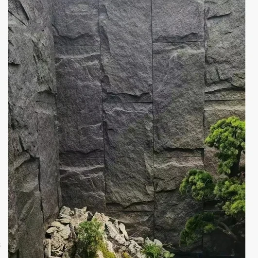 China Yansen 3D rock stone various types modern design 600*1200 PU stone wall panel