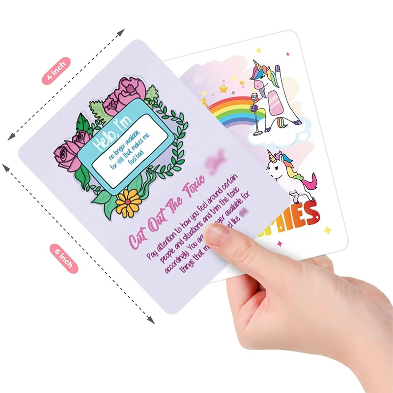 Factory OEM Customized Positive Affirmation Cards Deck Costom Ecofriendly Printed Holiday Cards