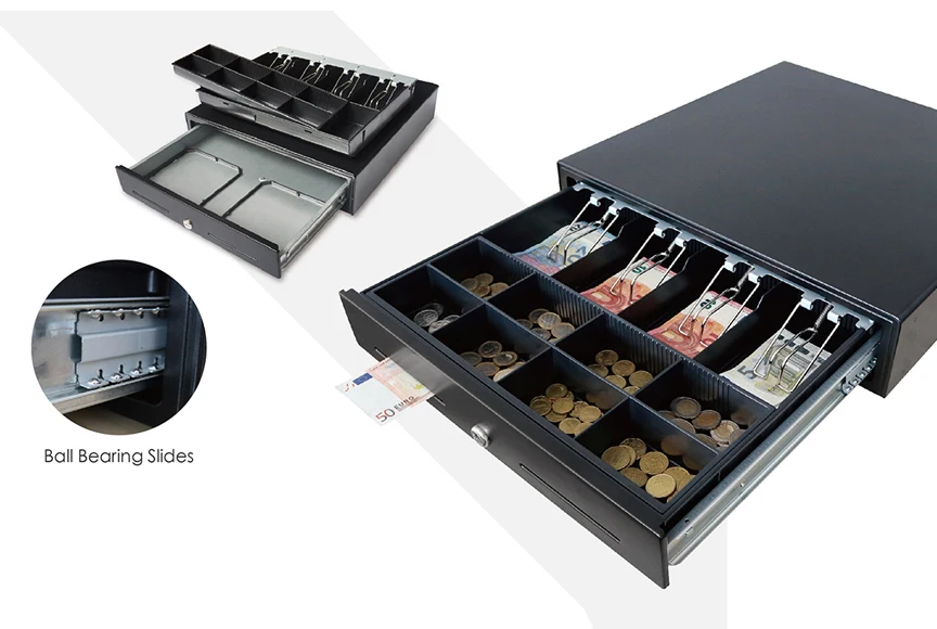 4or5 bills 8 coins strong durable security usb cash drawers for Restaurant