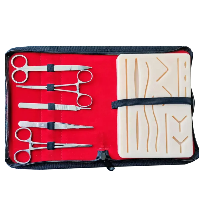 Multi-functional Surgical Suture Training Kit With Soft Silicone Skin Pad