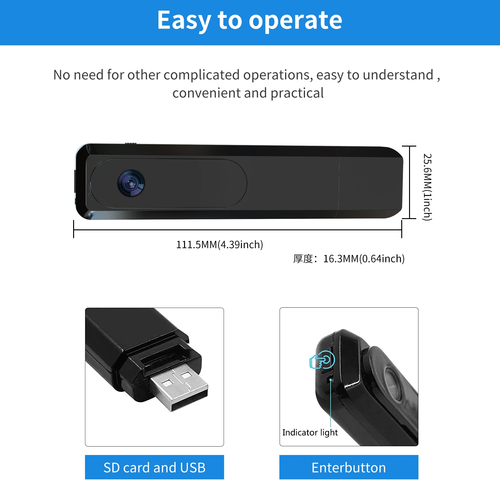 Amazon Hot Selling Camera Recorder 1080P Wearable Pocket Body Camera Pen Video Digital Camcorders