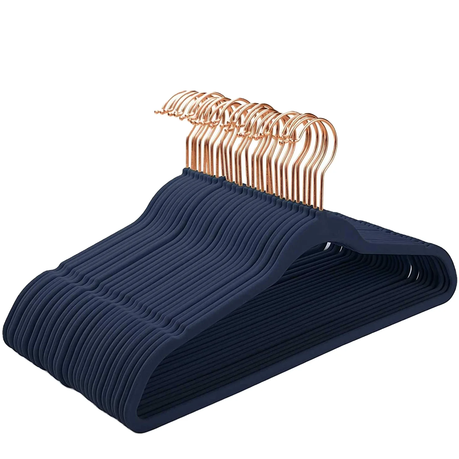 Household Flocked velvet Hanger Space Saving Clothes Hangers Non-Slip velvet clothing Suit Hanger