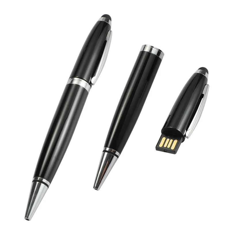 Рекламный гаджет металлический шариковый сенсорный экран ручка Usb флэш-накопитель 8 ГБ 16 32 64 Пользовательский логотип Memory Stick флешка