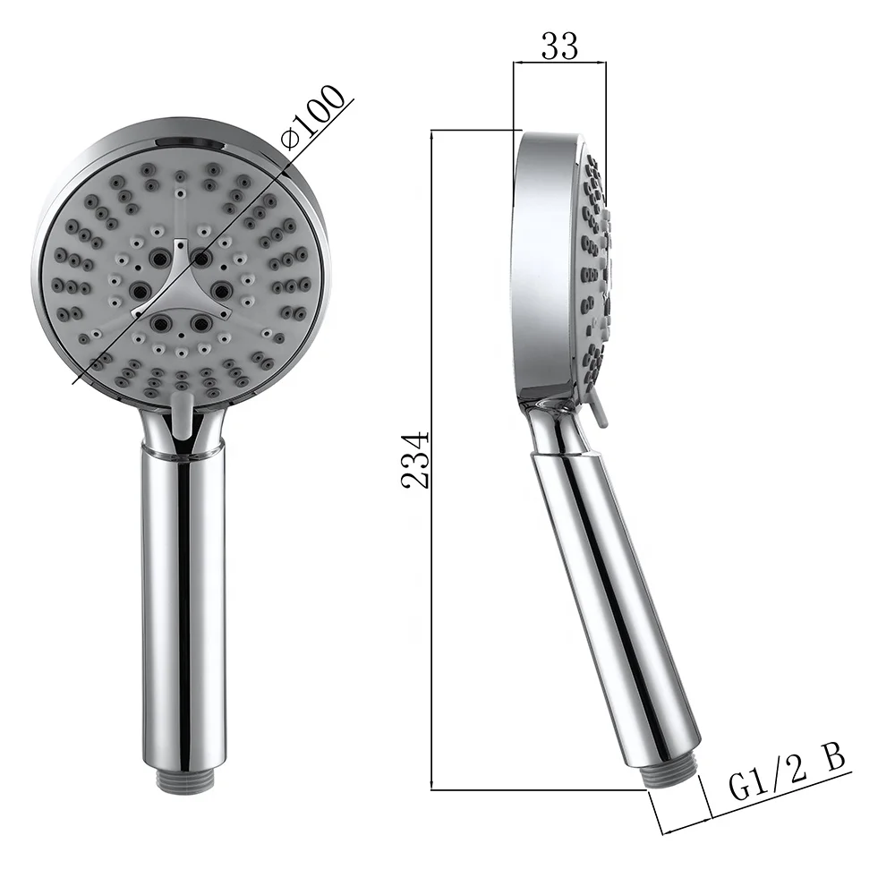 Hot Selling Adjustable Spray Price Favorable ABS Bathroom Head and Hand Shower