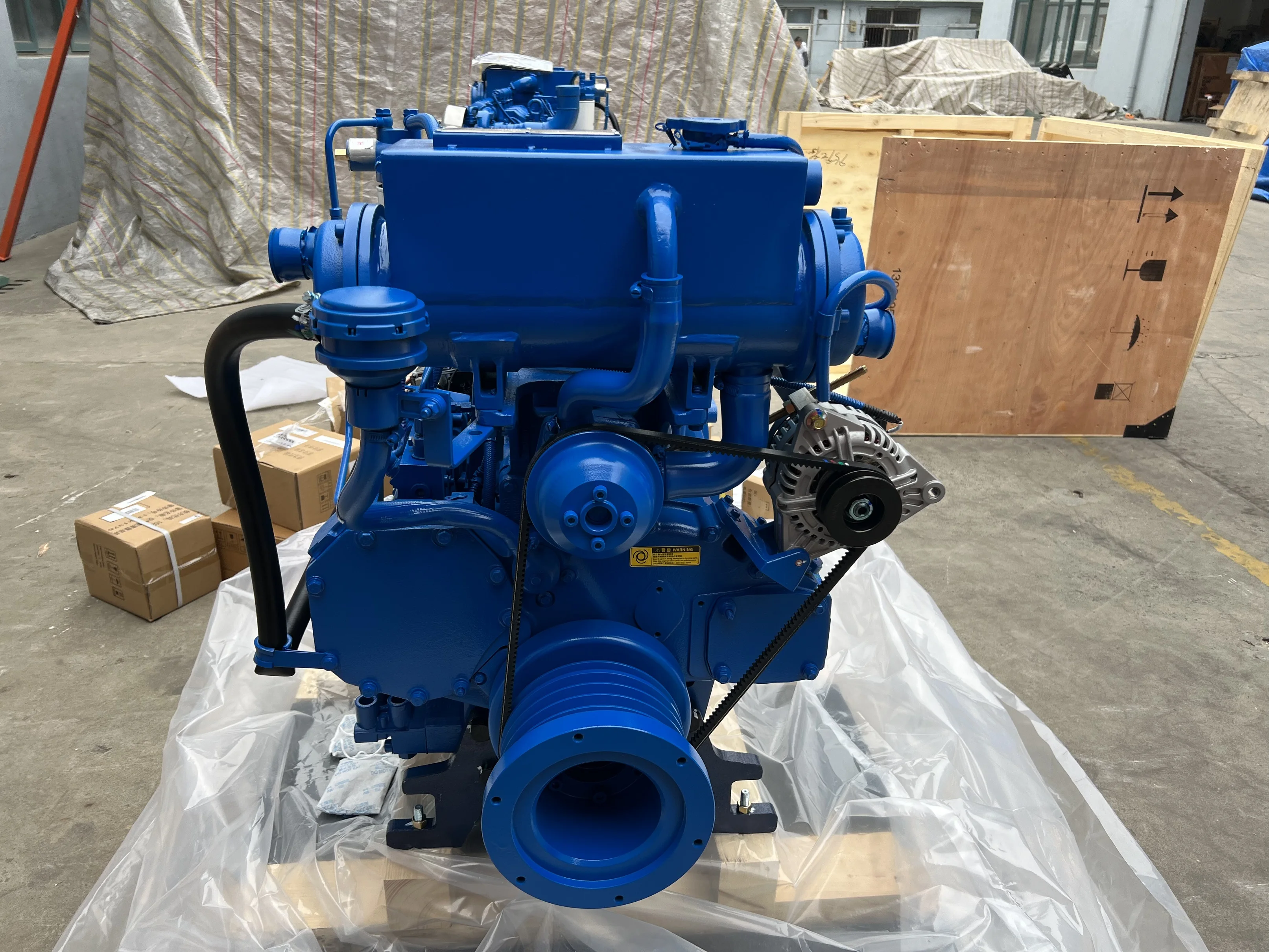 Hot sale 4 stroke in-line 6 Cylinders turbocharged 60kw 82hp 1500rpm marine engine diesel boat engine WP4C82-15