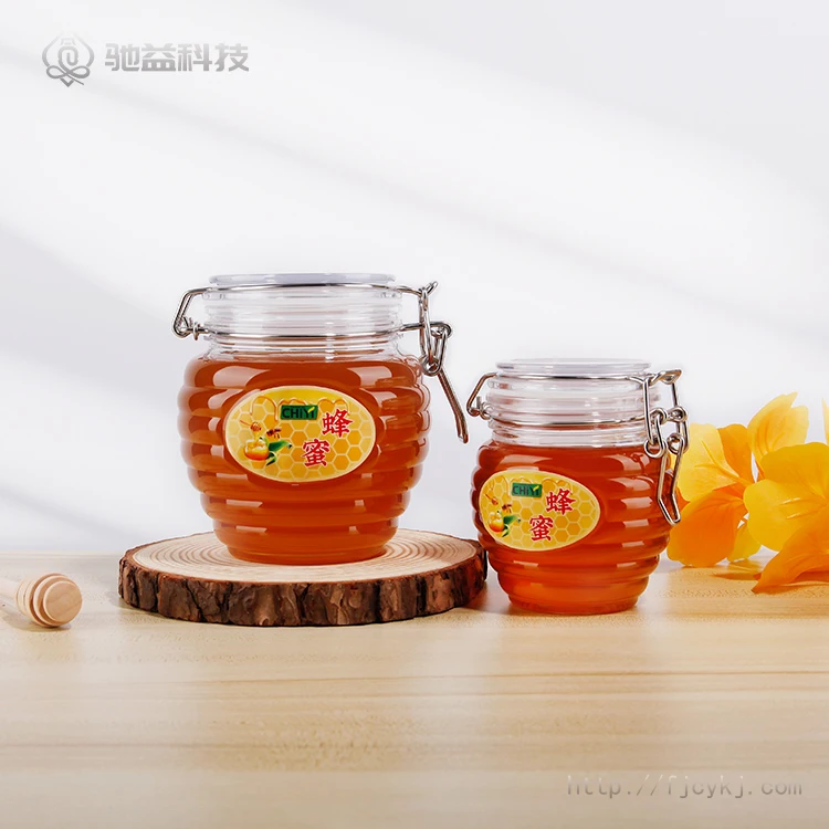 wholesale 370ml 800ml empty crock shaped kilner plastic jars clip top leak-proof hermetic kilner storage jar