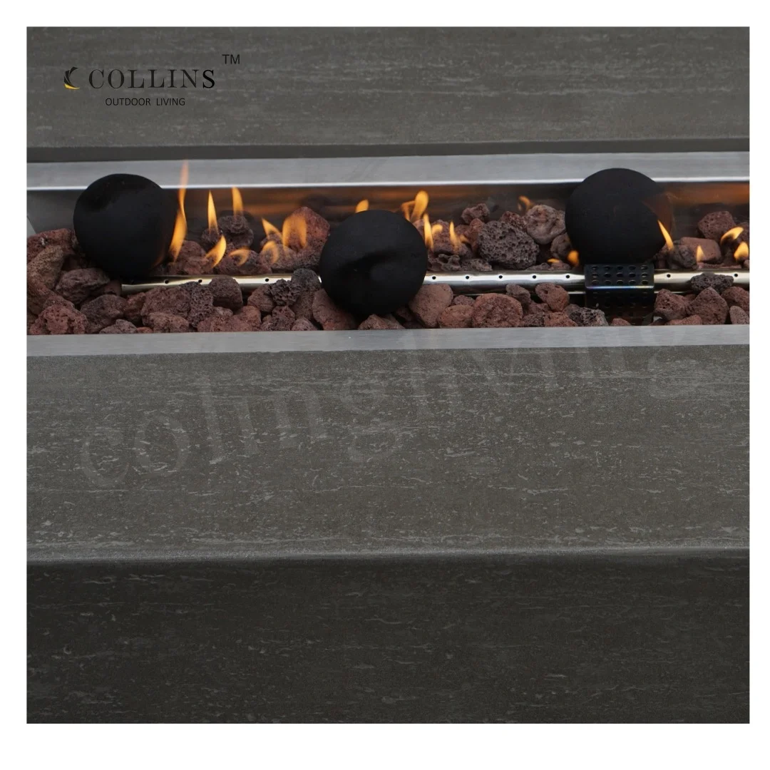 colingliving outdoor fire pit ceramic fire balls 3' sphere gas firepit fireplace decoration accessories