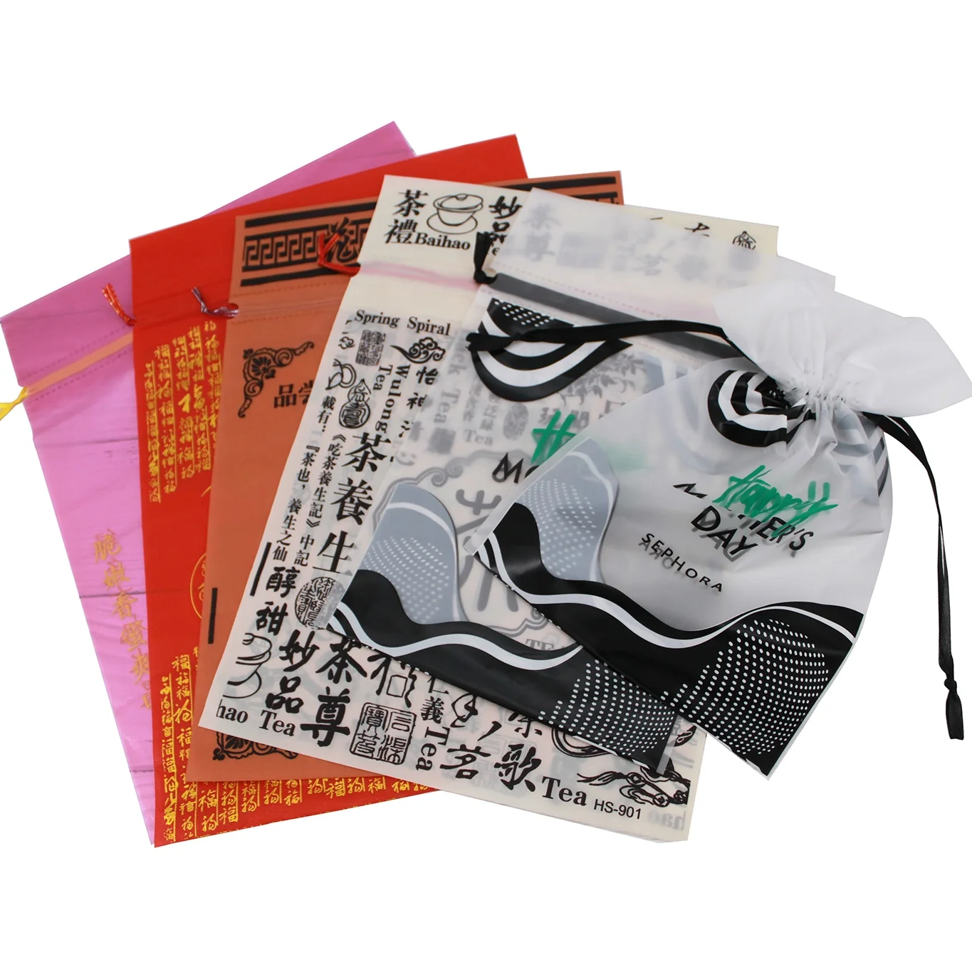 Grapefruit snack peanut plastic packaging bag with elastic ribbon