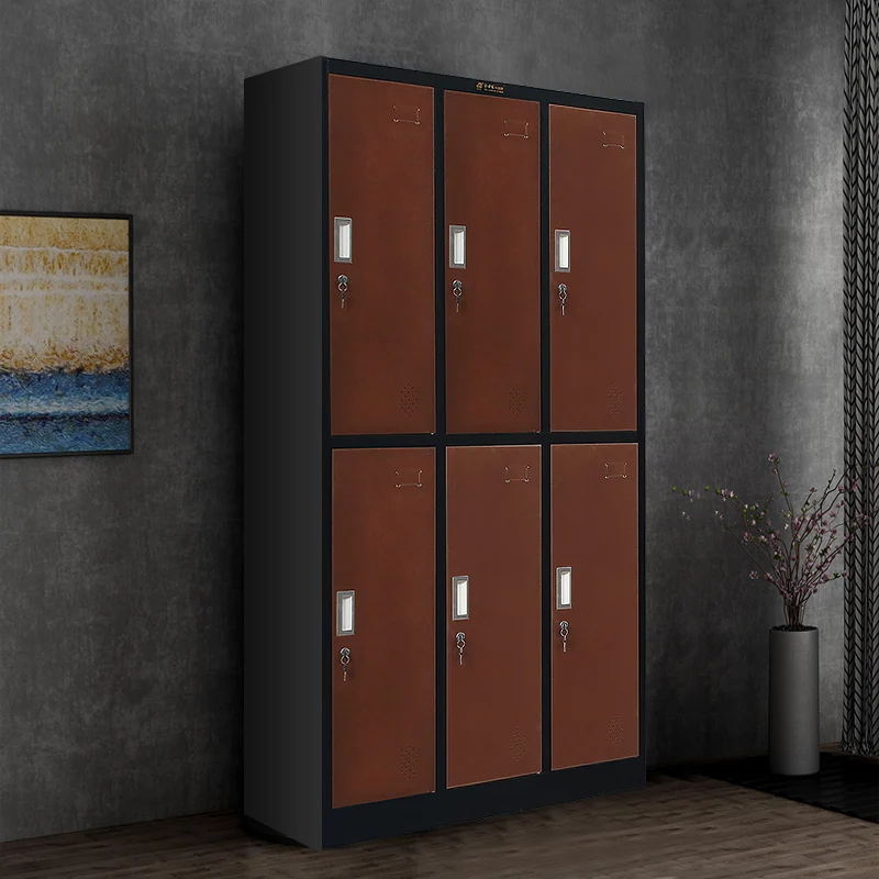 baby metal locker China bedroom 6 door hanging clothes iron cupboard modern in hotselling with key lock steel almirah