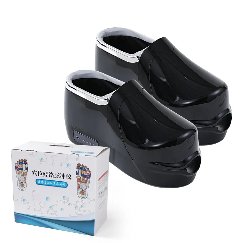 2024 New Multifunctional Infrared Foot Muscle Massage Shoes Rechargeable Promote Blood Circulation Heated Electric Massage Shoes