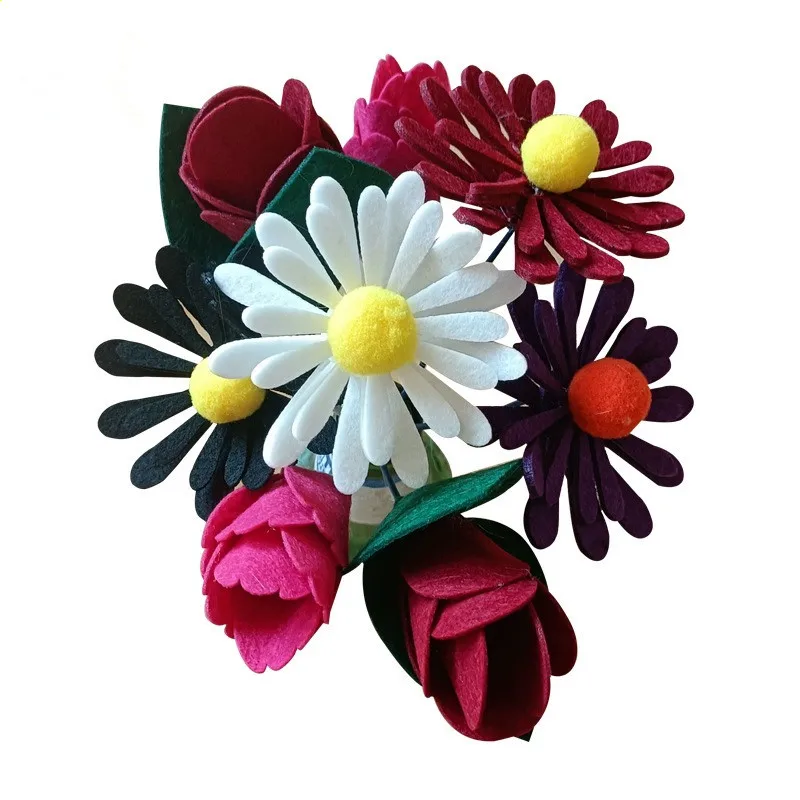 Decorations Handmade Felt Flower For DIY