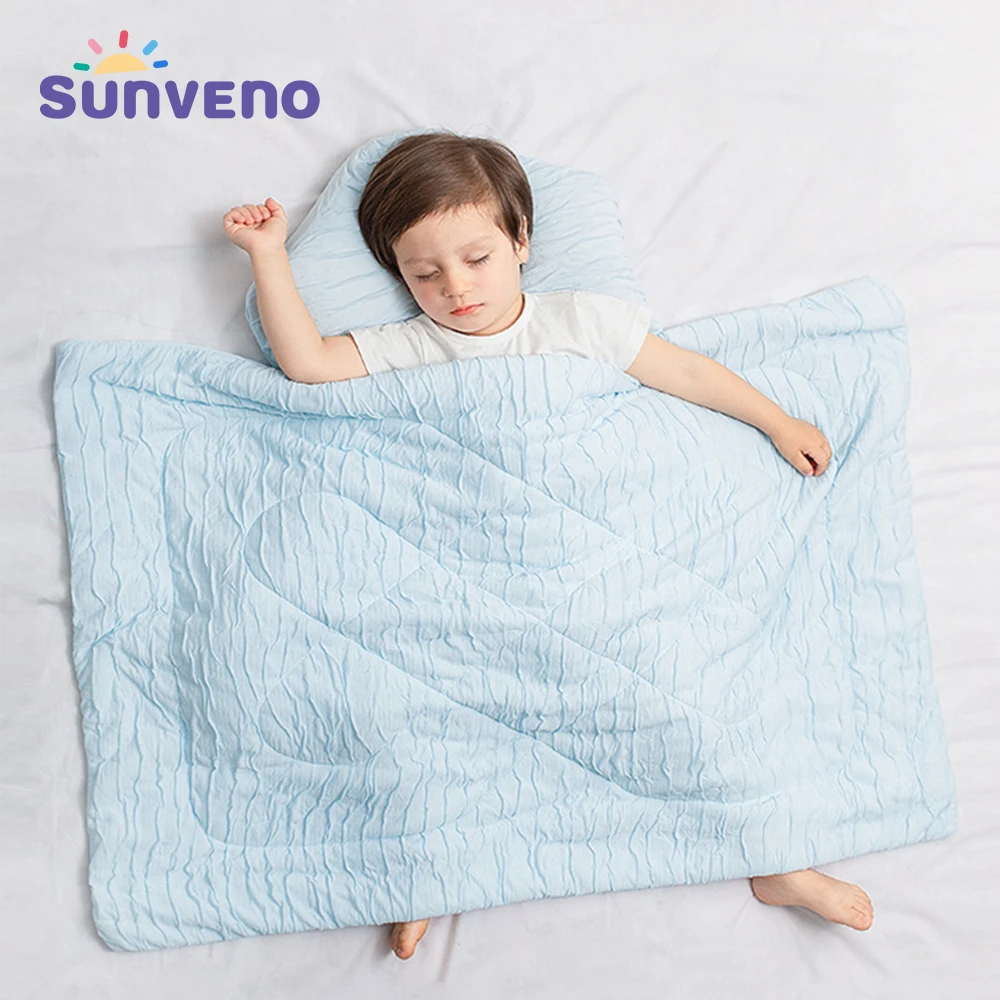 
Sunveno Baby Blankets Newborn Muslin Quilts Receiving Blankets Super Soft Bedding Sets for Bedding Crib Stroller 