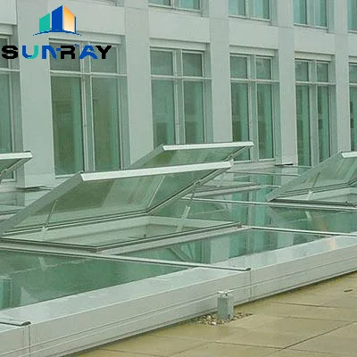 Modern Large Automatic Warehouse Skylight Top Hung Loft Window Sliding Folding Open Styles Huge Design Villas Campers Louver