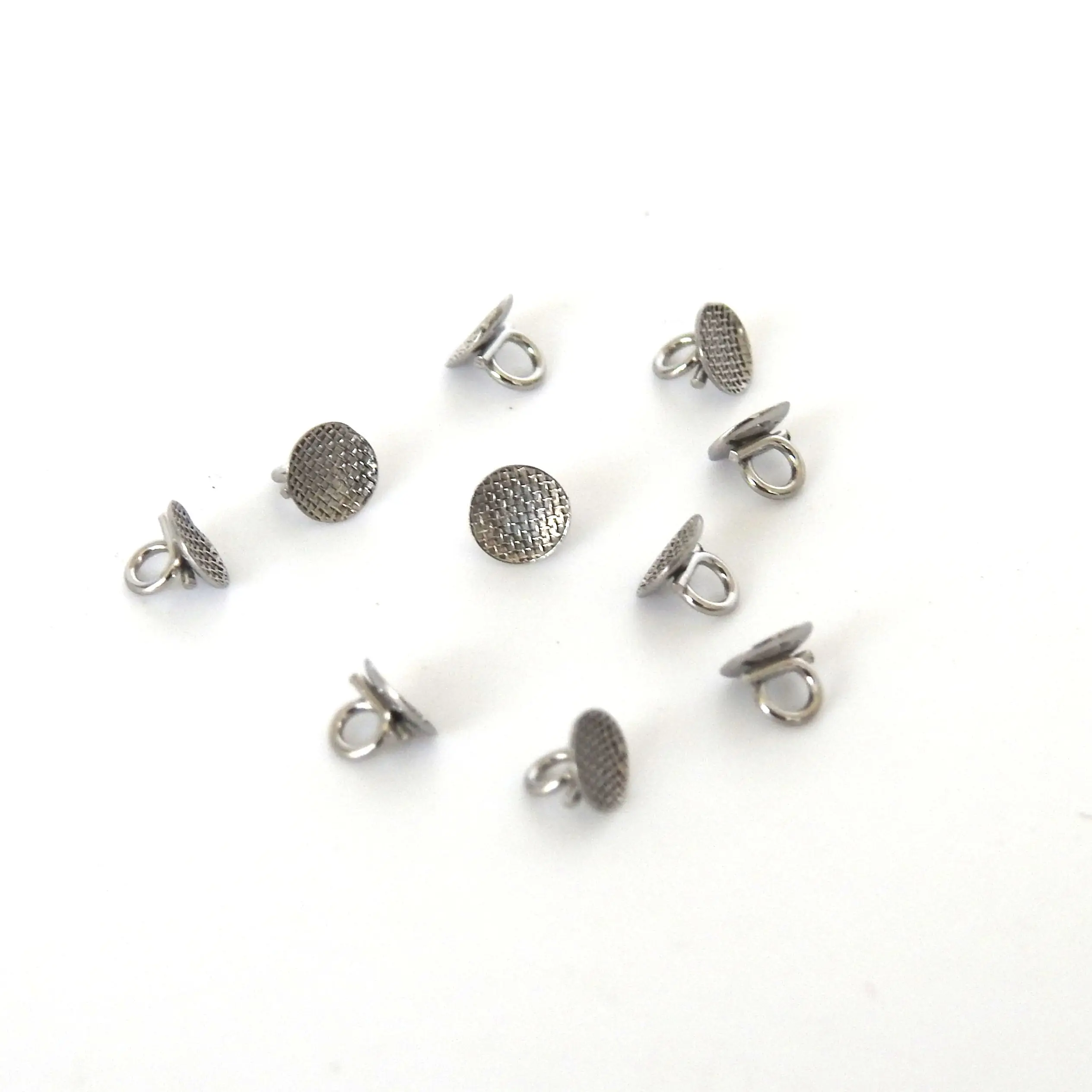 Dental Orthodontic Metal Direct Bond Eyelet Round Orthodontics Weldable Lingual Buttons