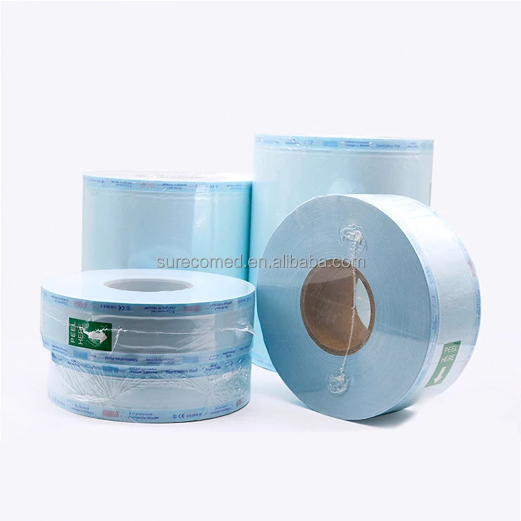 
Sterilize bags autoclave heat seal pouch roll with indicator 