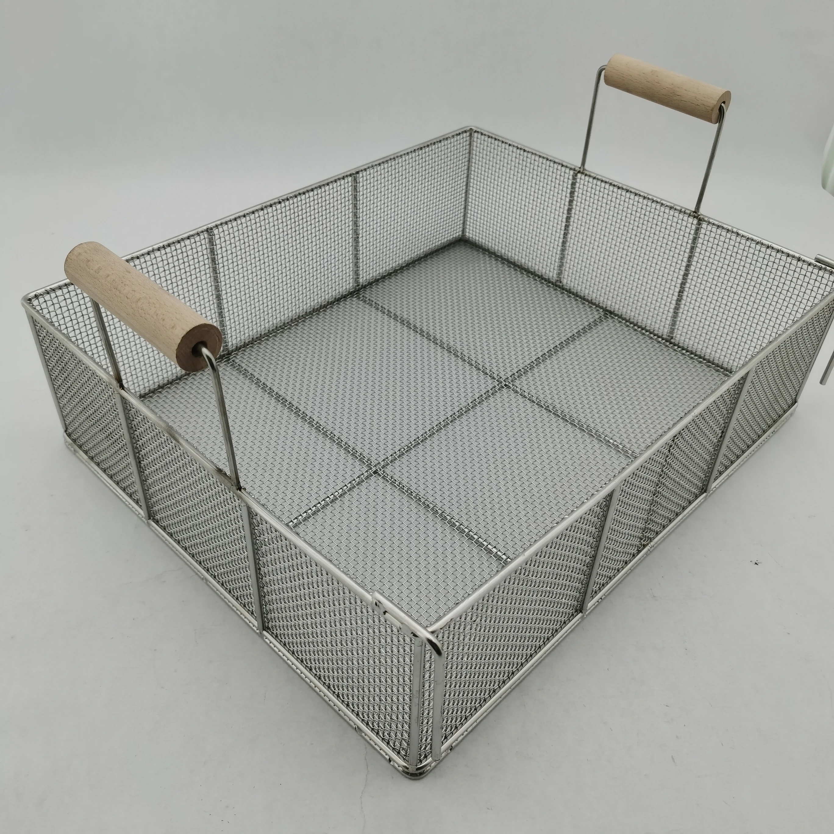 Special Custom 316 food grade stainless steel screen kitchen cooking wire mesh basket