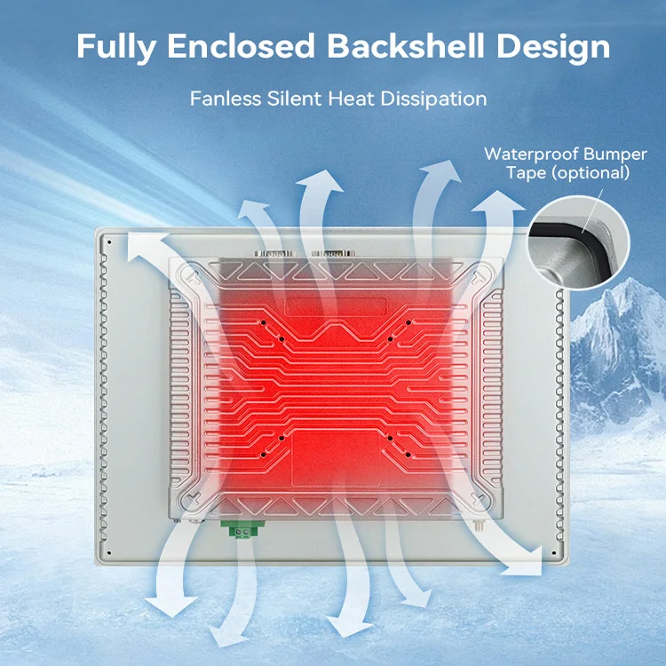 TouchWo industrial pc touch screen inbedded mounted panel high performance embedded touchscreen pc for cabinet