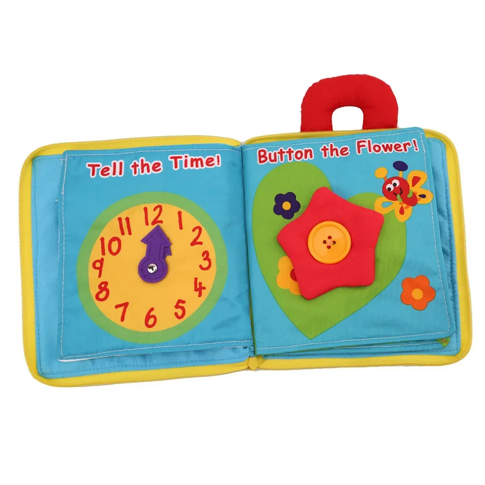 2024 New Soft 8 Pages Kids Learning Toy Baby Fabric Cloth Book Set Babies Book
