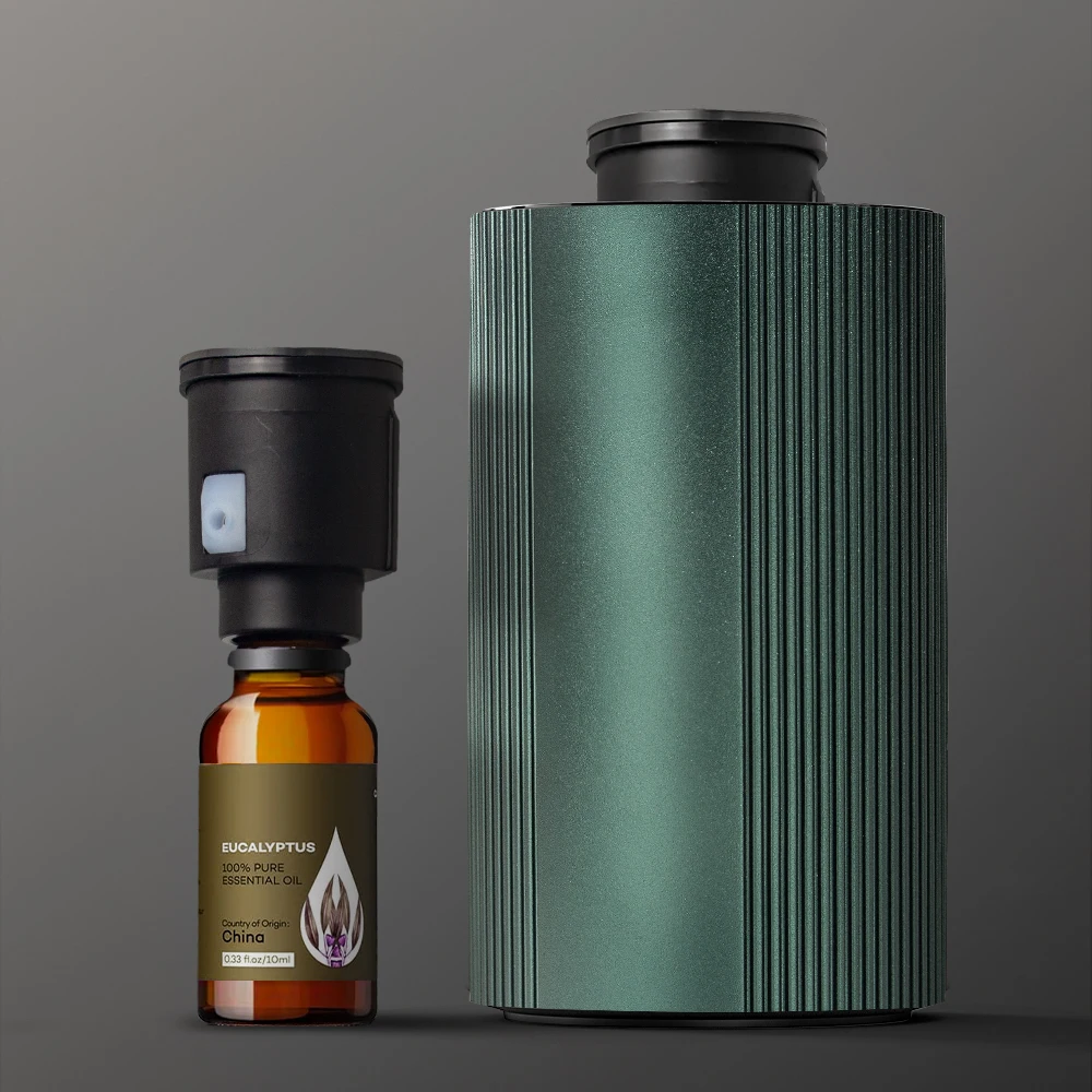 SCENTCARES 5ml 10ml 15ml 20ml Smart Waterless Car Portable Pure essential oil Aromatherapy USB Nebulizer Wireless Aroma Diffuser