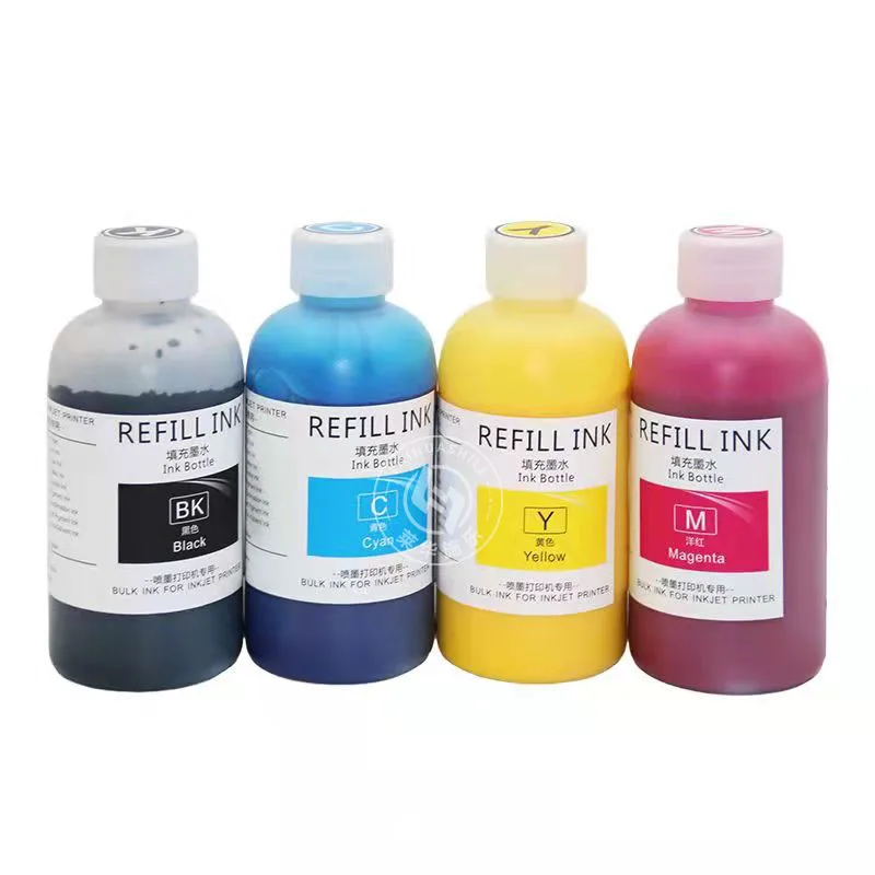 High Quality printer compatible dye Ink refill Ink for Epson Ink Printer CYMK