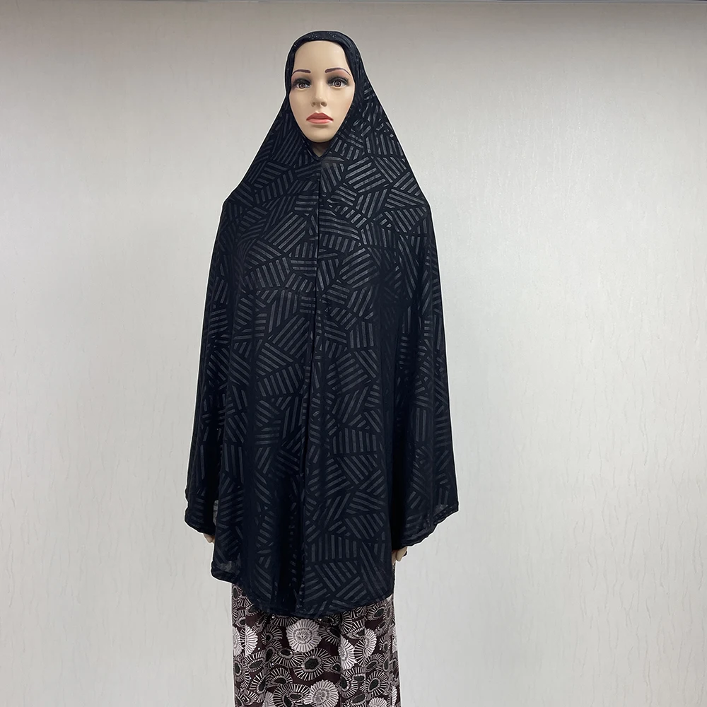 MC-1630 Mayclothing Wholesale Khimar Muslim EID Islamic Clothing Ramadan Prayer Big Hijab One Piece Khimar clothes women