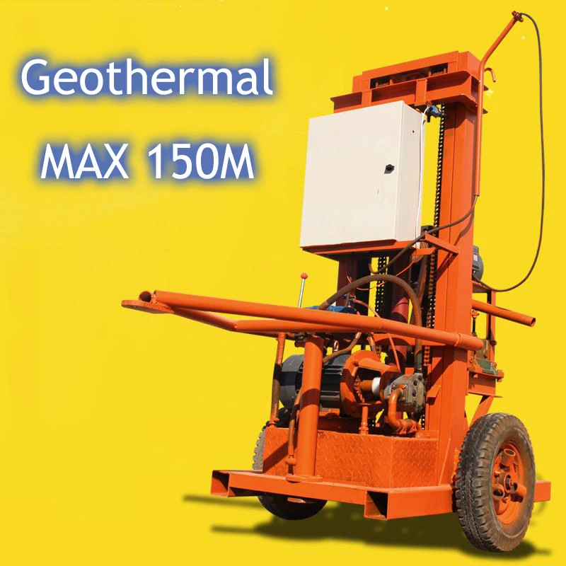 Portable Geothermal exploration borehole 200 meters deep  drilling machine